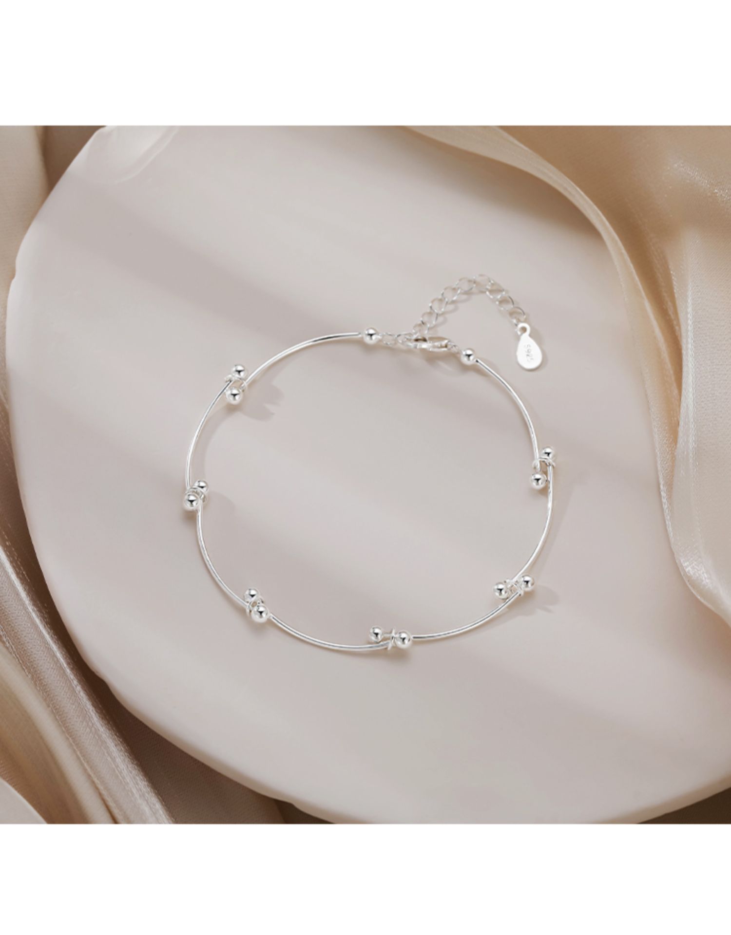 Bracciale minimalista con perline sunrise per donna gioiello_voghion.com