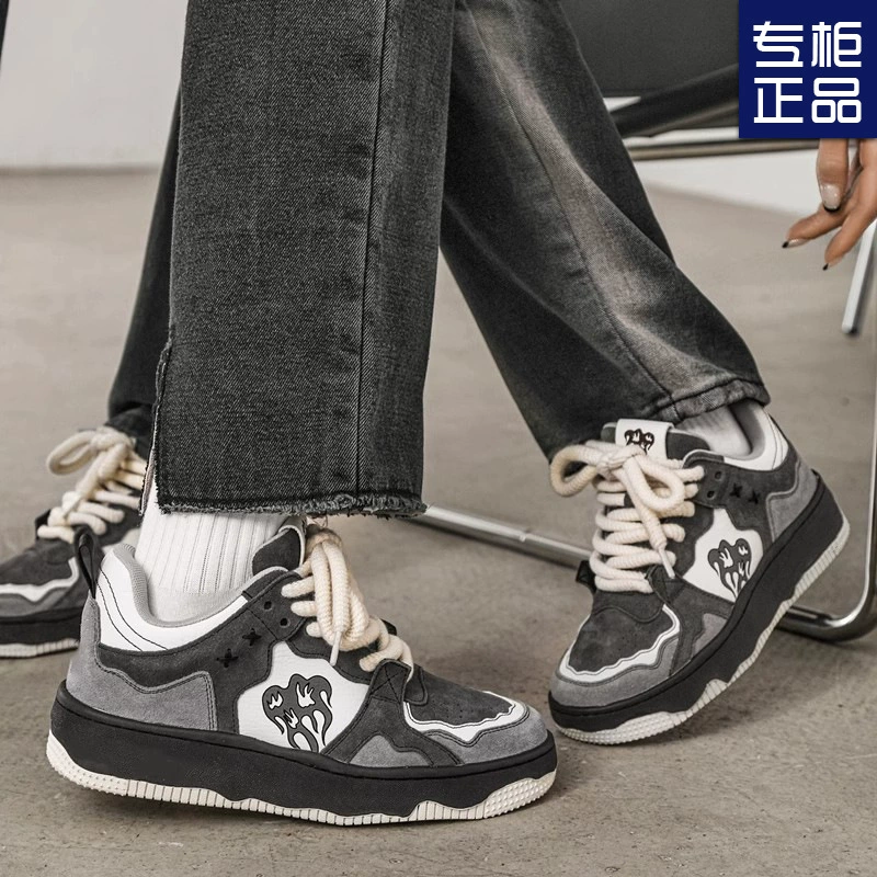 Вулканические граффити кроссовки женские 2023 Новые популярные оригинальные ниши онлайн красный дизайн пары круглый носок модная обувь