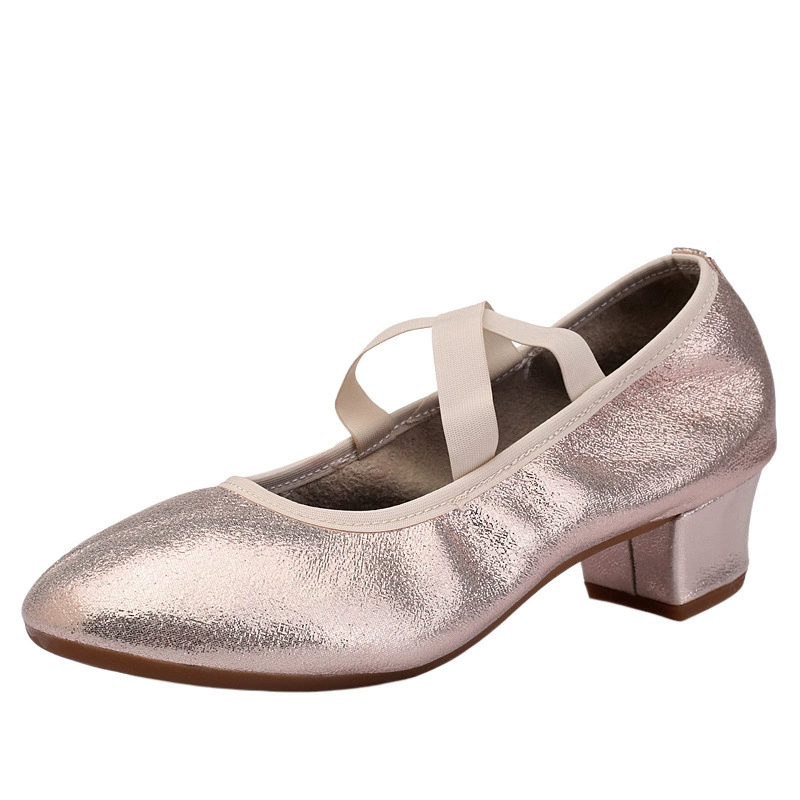 Shoes, summer dancing footwear heels, soft sole