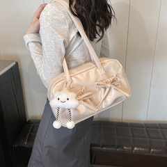 潮流女包2024新款小眾法棍包手提單肩斜挎包蝴蝶結辣妹腋下包包
