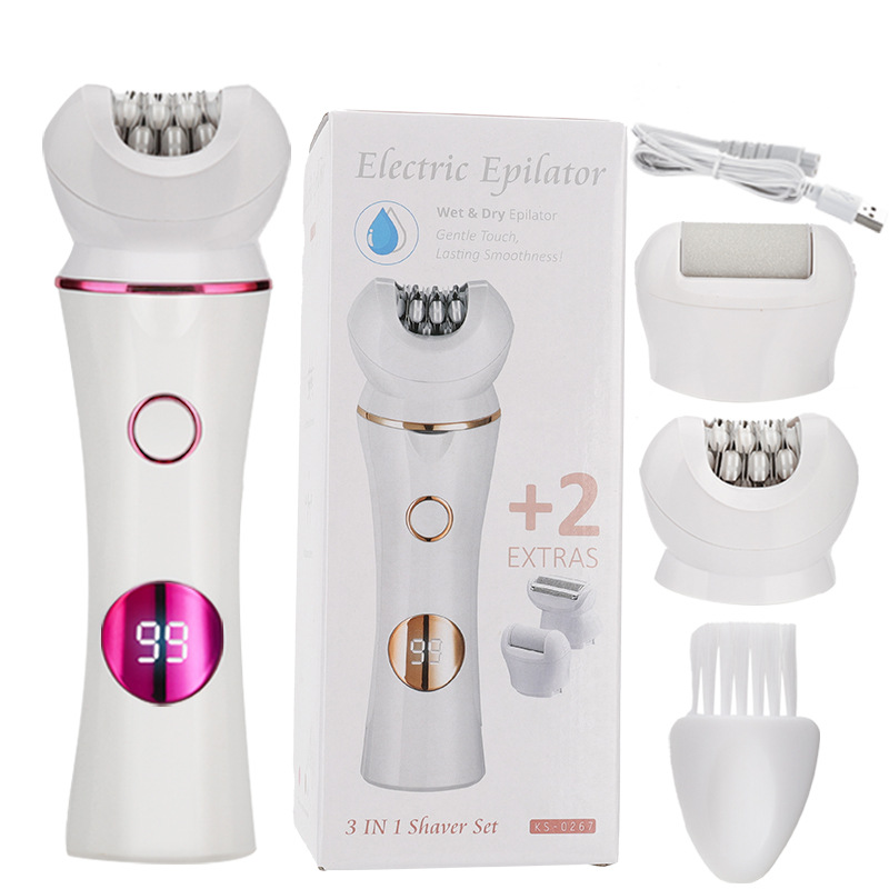 3 - en - 1 mujer aparatos de afeitado personal afeitador eléctrico afeitador de pies doméstico al por mayor image 5