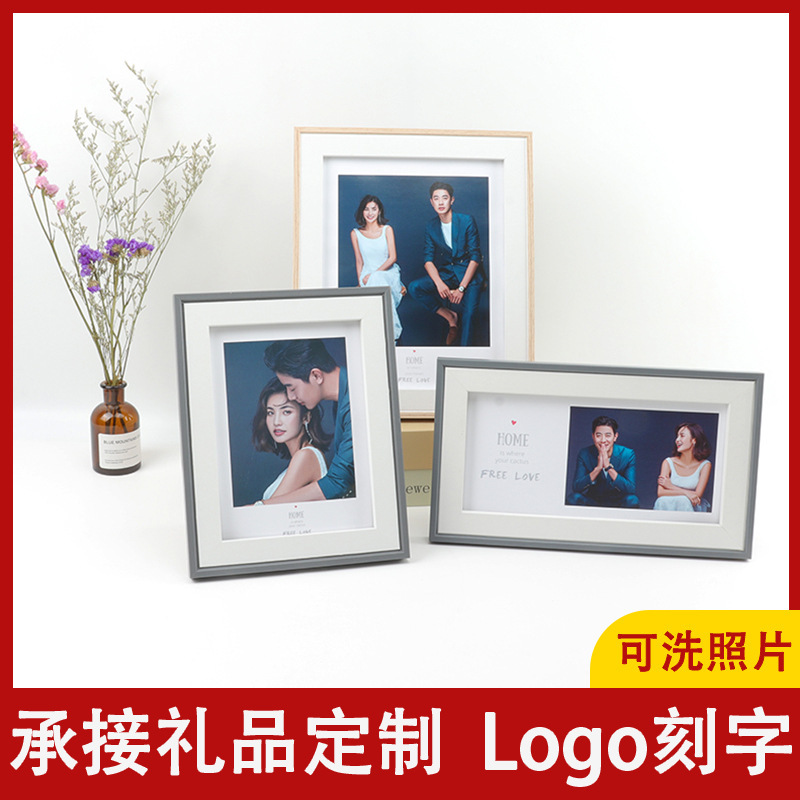Wooden modern simple photo frame table 6 inch 7 8 inch 10 inch 16 photo studio children's wedding photo frame wall hanging batch Wooden modern simple photo frame table 6 inch 7 8 inch 10 inch 16 photo studio children's wedding photo frame wall hanging batch