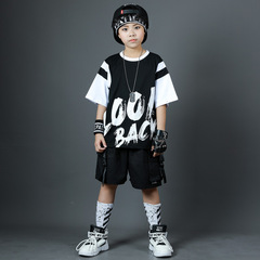 Korean 2024 New Style Korean Children's Set Trendy Boys' Short Sleeve Summer Clothes Children 6 Stylish and Charming 2-Piece Set Children's Clothing