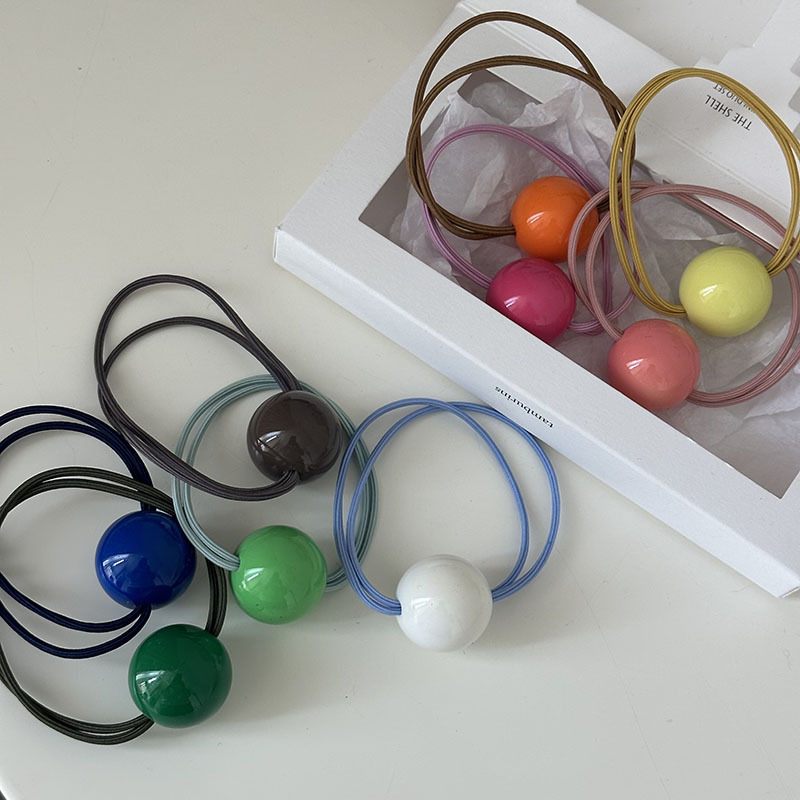 Versione coreana di Dongdaemun palla colorata corda per capelli accessori per capelli elastico ragazza carina palla coda di cavallo corda per capelli accessori per capelli Nuovo_voghion.com