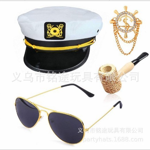 Fiesta festiva cosplay policía esposado vestido de actuación cosplay caña de humo marinero azafata azafata