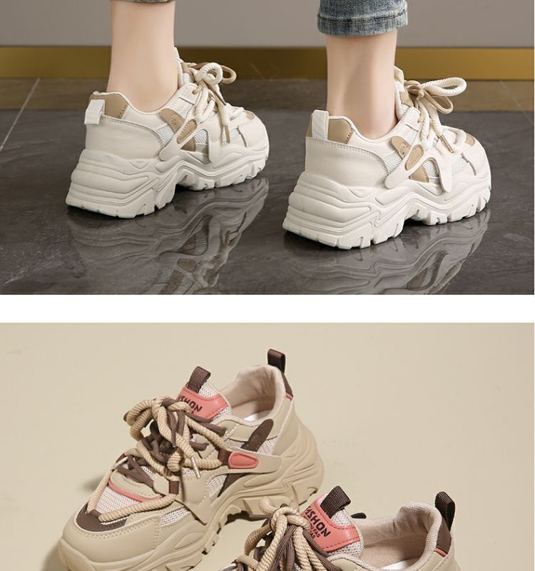 Chaussures de papa pour femmes, nouvelles chaussures à plateforme, chaussures de sport décontractées, chaussures d'étudiant polyvalentes, chaussures à semelles souples, chaussures de voyage antidérapantes_voghion.com