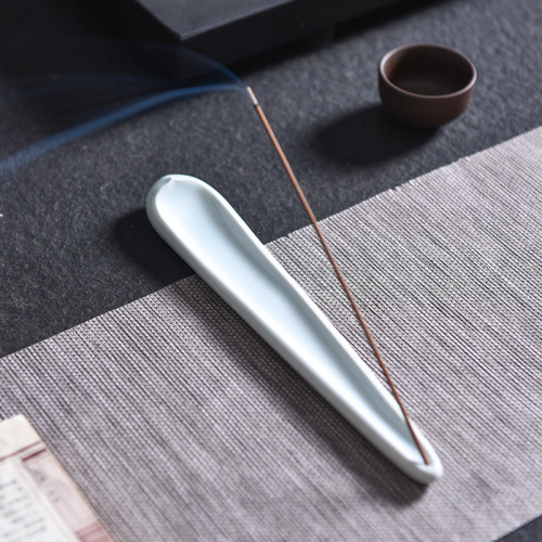 Celadon incense burner incense insert ceramic thread incense insert Zen home indoor antique creative Xiangyun lotus leaf Japanese incense insert