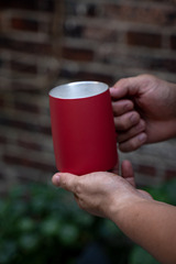 5YA116Open ◤Ideal Blue Ceramic Silver Mug Large Capacity Water Cup Gift Coffee Cup Couple Pair