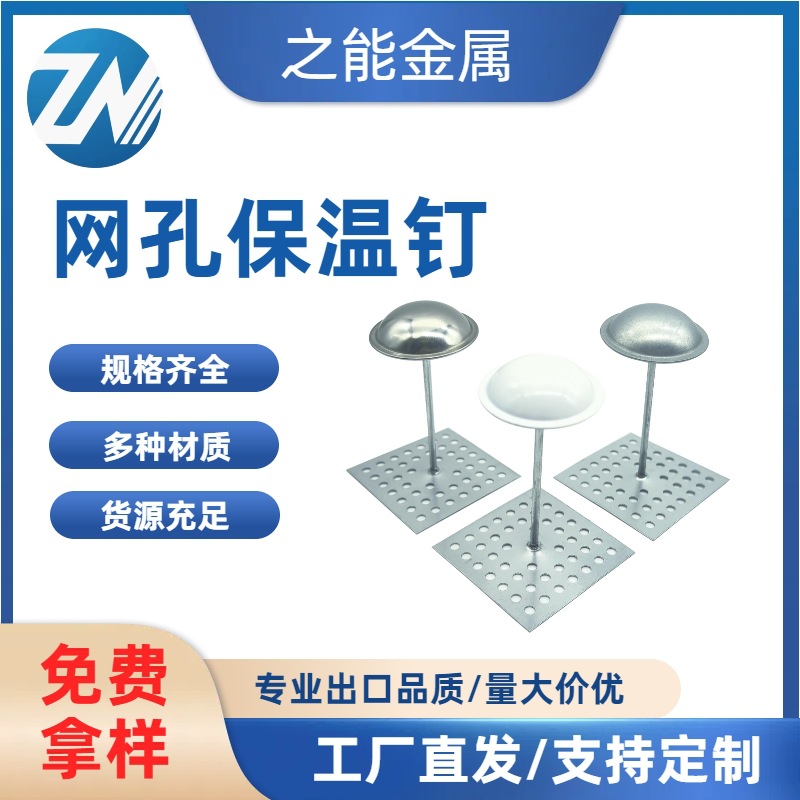 镀锌网孔保温钉不锈钢固定玻璃棉岩棉墙体保温风管源头工厂自锁片
