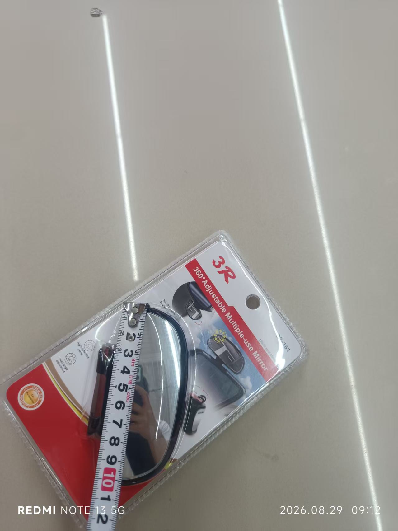 3R-161 Car Reversing Auxiliary Mirror Blind Spot Rearview Mirror Mini Small Trainer Mirror for New Drivers Blind Spot Mirror