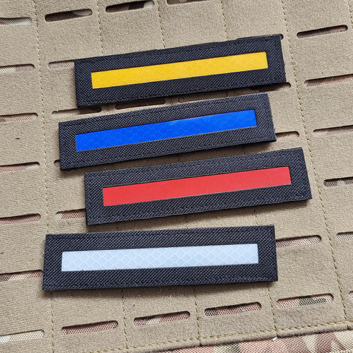 Wholesale reflective strip IR identification badge hooked Velcro patch night eye-catching long strip multi-color