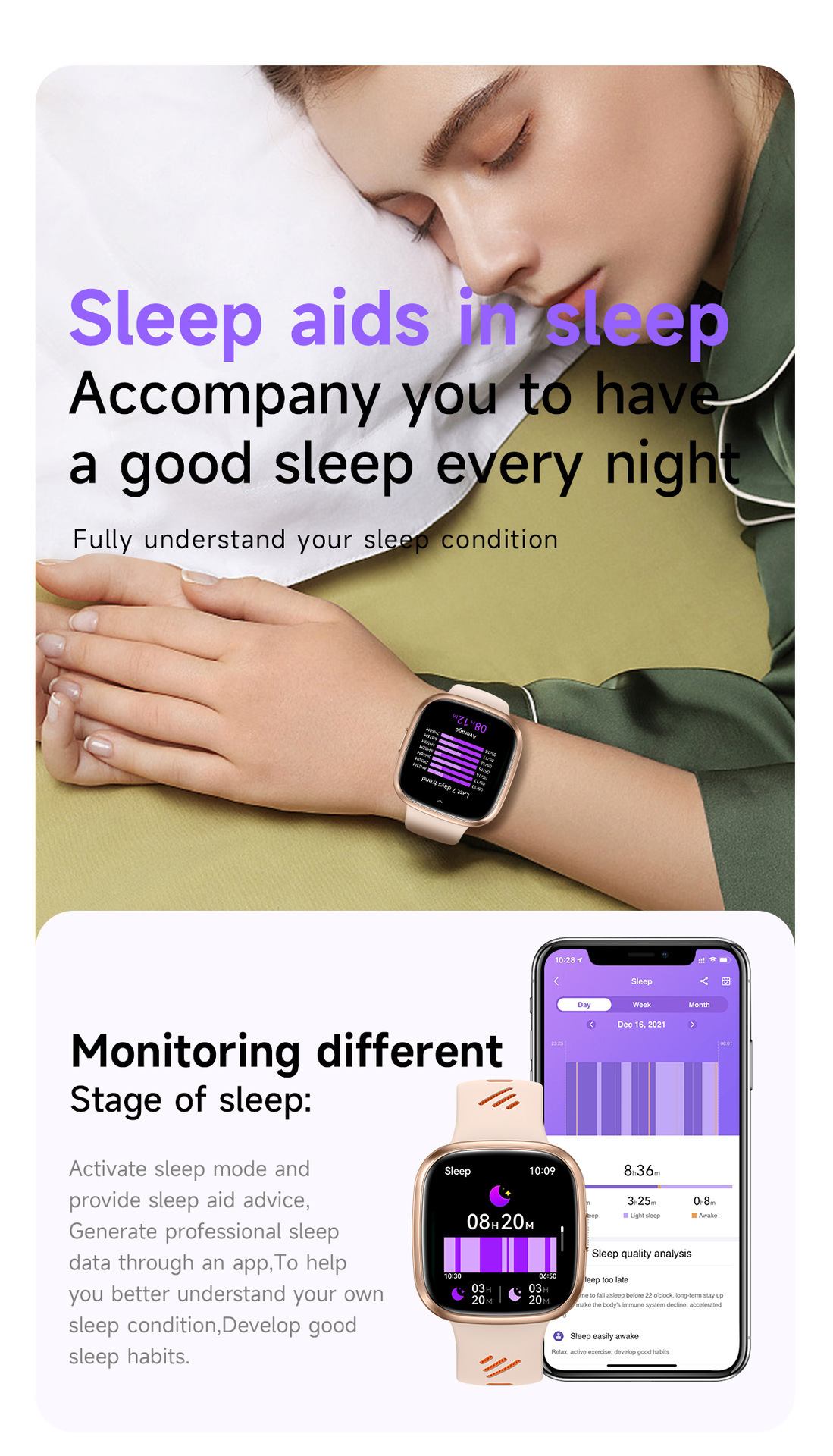 HT31 Smartwatch mit Bluetooth, Anruffunktion, Sprachassistent, Taschenlampe, Benachrichtigungen, Schrittzähler und Fitness-Tracker_voghion.com