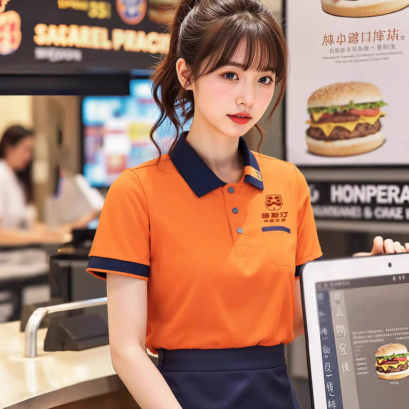 ポケットポロシャツ Tシャツ 半袖広告シャツ 作業服 夏作業服 メンズ レディース 工場服 ロゴプリント|undefined