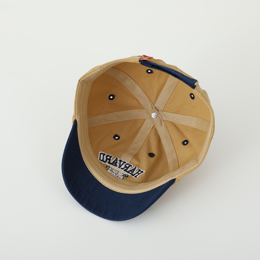 Sombreros para bebés primavera y otoño delgados sombreros de lengua de pato letras coreanas para niños y niñas sombreros de béisbol protectores solares con bordes suaves