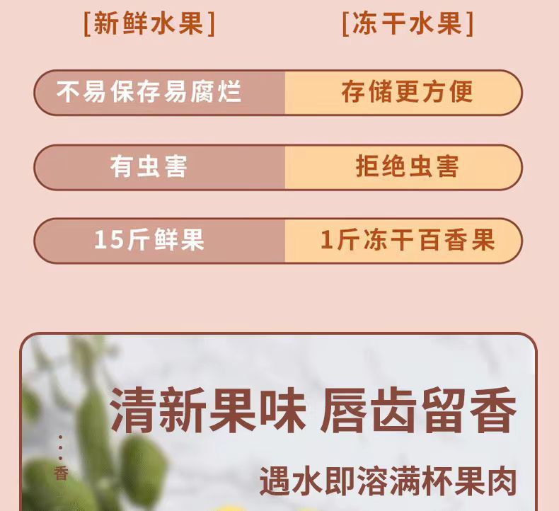 Freeze-Dried Passion Fruit Tea 500g Guangxi Dried Fruit Tea Ingredients for Hot or Iced Brewing quality and texture