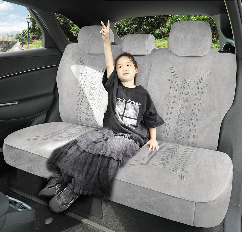 Byd Hiace 05Dmi Special Car Seat Cushion, Universal Seat Cover for All Seasons, Suede Leather Ventilated Saddle Cushion Seat Cover