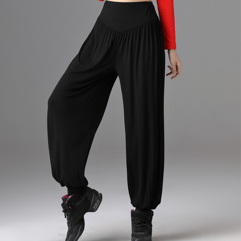 Spring and summer bloomers plus size women dance exercise tai chi body pants square dance yoga pants wholesale