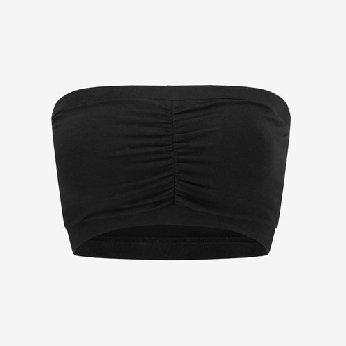  New Arrival European & American Style Yoga Workout Bandeau Set: Dance Training Ins-inspired Bandeau Top + Wide-Leg Pants—Two Pieces