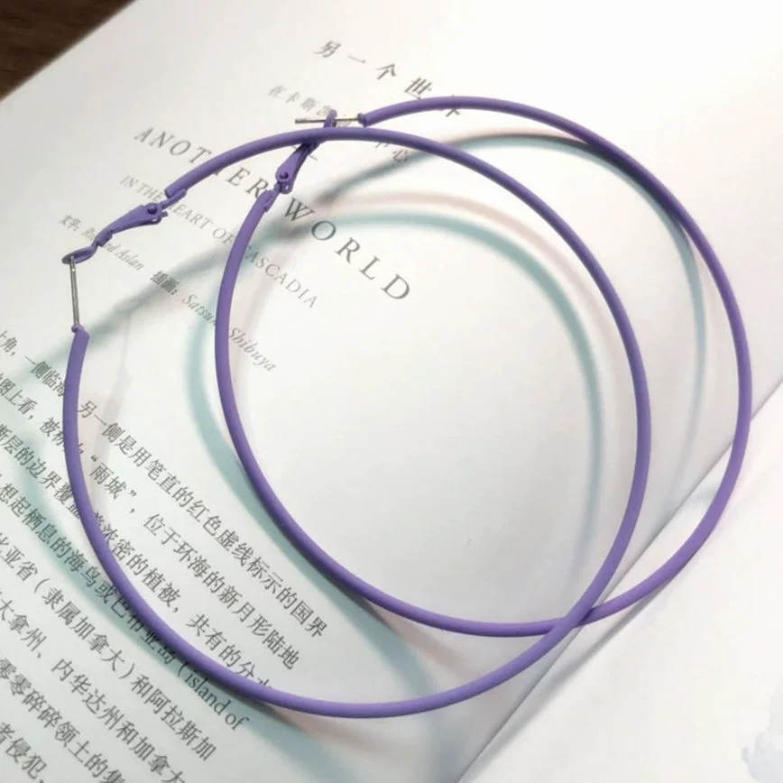 Ластик, модные серьги-к hoops