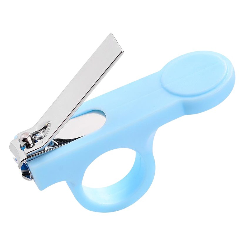 Factory direct thumb cover anti-drop baby nail clippers baby safety nail clippers anti-pinch meat semicircular bracelet scissors