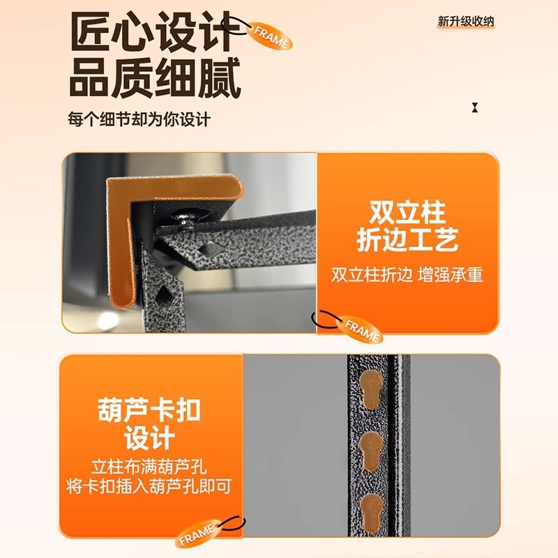 家用置物架落地多层货架阳台客厅收纳架储物间超市快递整理展示架|undefined