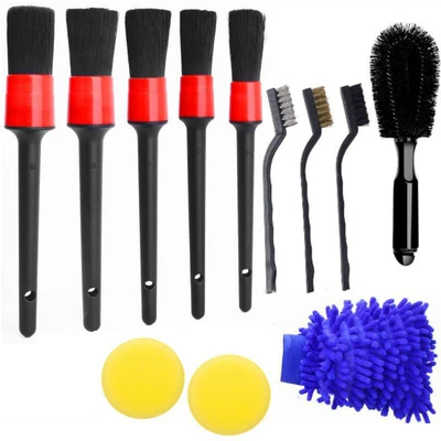 Hubs, Interior Crevices, and Car – Car cleaning tools - 12-piece-set-a