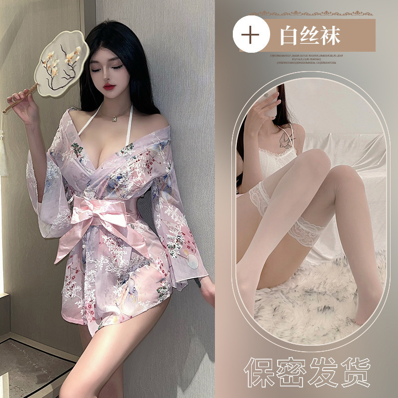 핑크 + 흰색 스타킹