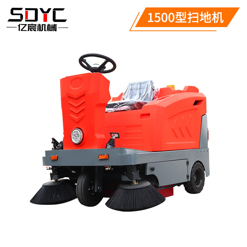 Lavadora de suelo de conducción taller de fábrica industrial garaje barredora de suelo centro comercial propiedad almacén hospital camión de limpieza