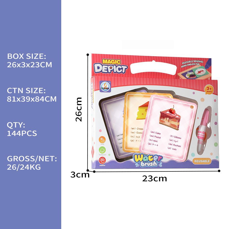 Tarjeta de pintura de agua para niños tarjetas de pintura de agua juguetes de transporte tarjetas de graffiti