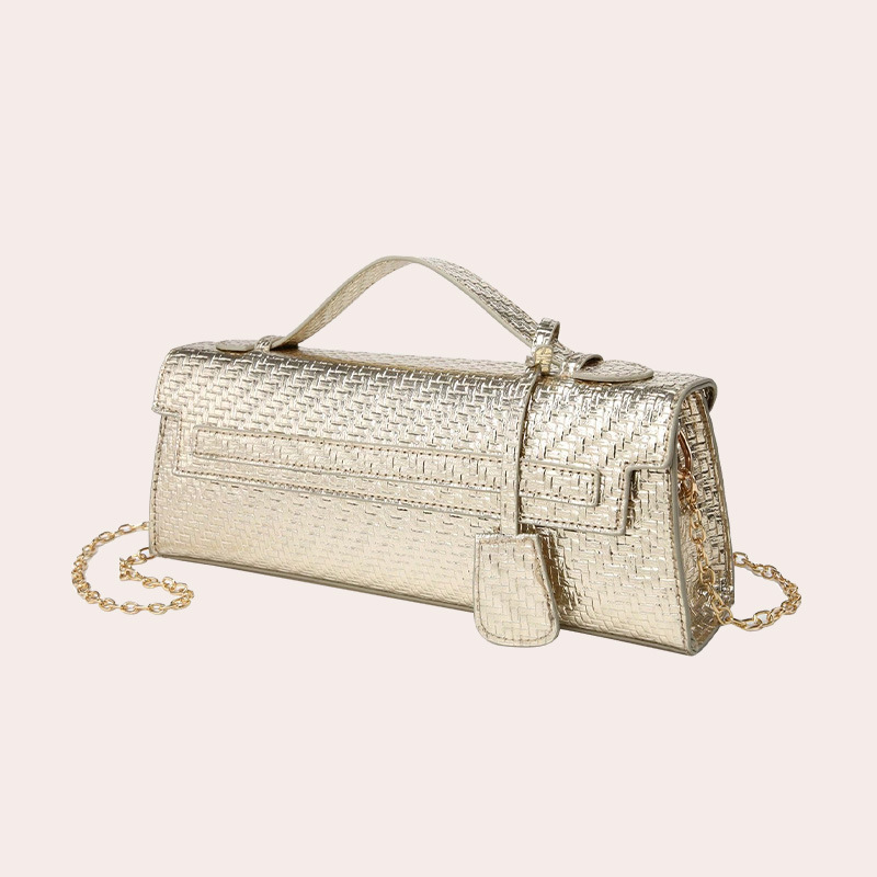 2025 Summer New Snake Print Handbag Evening Clutch Long Small Square Bag PU Trendy Fashion Versatile Women's Bag - Thumbnail 4