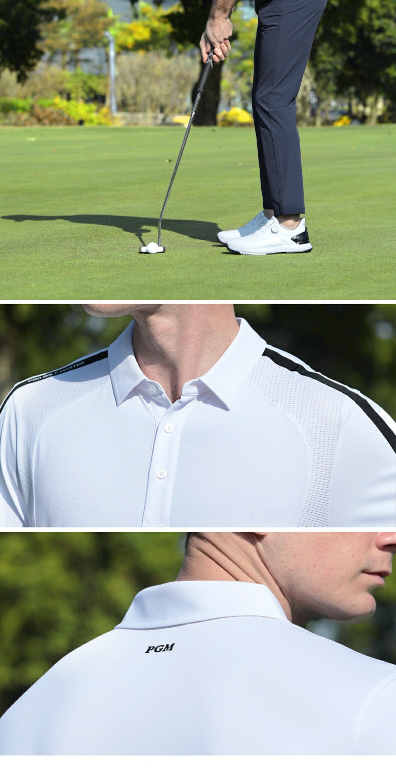 Áo thun golf nam tay ngắn vải lưới thoáng khí kháng khuẩn — YF773 trắng tay ngắn [vải lưới thoáng khí/vải kháng khuẩn/hút ẩm và nhanh khô], YF773 tay ngắn màu xanh nước ngoài [vải lưới thoáng khí/vải kháng khuẩn/hút ẩm và nhanh khô], YF773 Ice Crystal Blue Tay ngắn [Lưới thoáng khí/Vải kháng khuẩn/Hút ẩm và nhanh khô], YF773 Cherry Phấn hoa ngắn tay [Lưới thoáng khí/Vải kháng khuẩn/Hút ẩm và nhanh khô] chi tiết 11