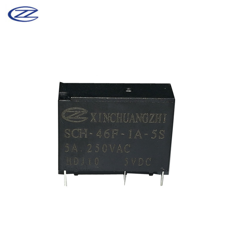 深圳原厂信创智 全新功率继电器SCH-46F-1A-5S 5A 四脚常开 5V