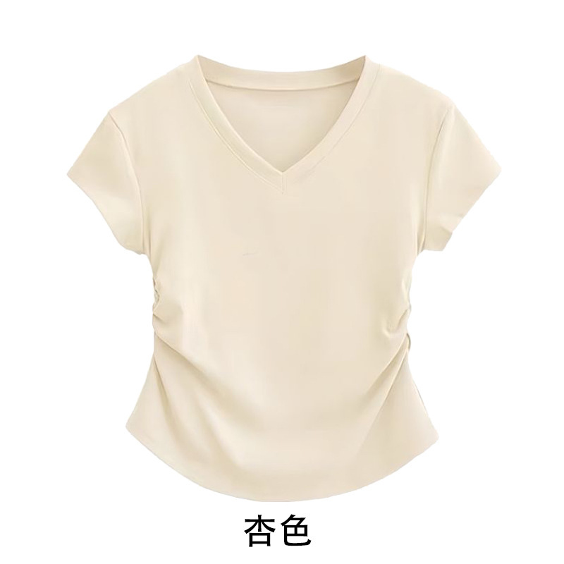 살구 브이넥 T41
