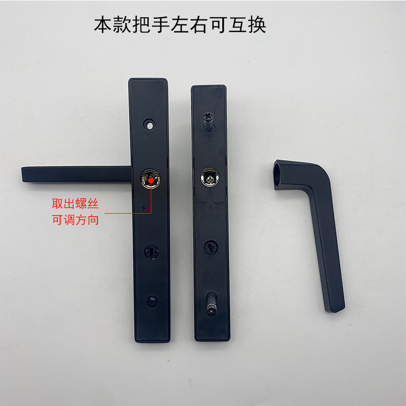 Cerradura de baño de marco estrecho cerradura de aluminio de baño de cocina mango de puerta de baño interior cerradura de mano de lengua única