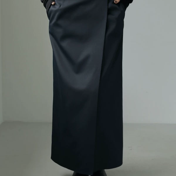 Сухой журавль осень и зима новый японский стиль старые деньги стиль модная прямая юбка с высокой талией Свободная длинная юбка для похудения для женщин