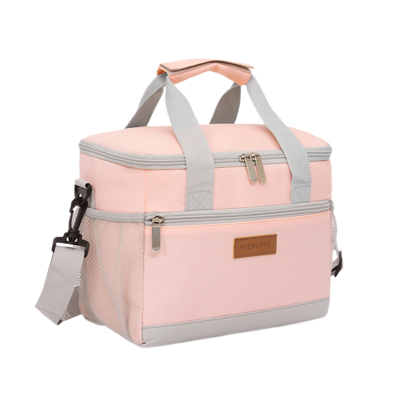 Nueva Amazon venta caliente bolsa de aislamiento de mano bolsa de hielo a prueba de fugas de agua camping almuerzo de un solo hombro picnic bolsa de almuerzo frío