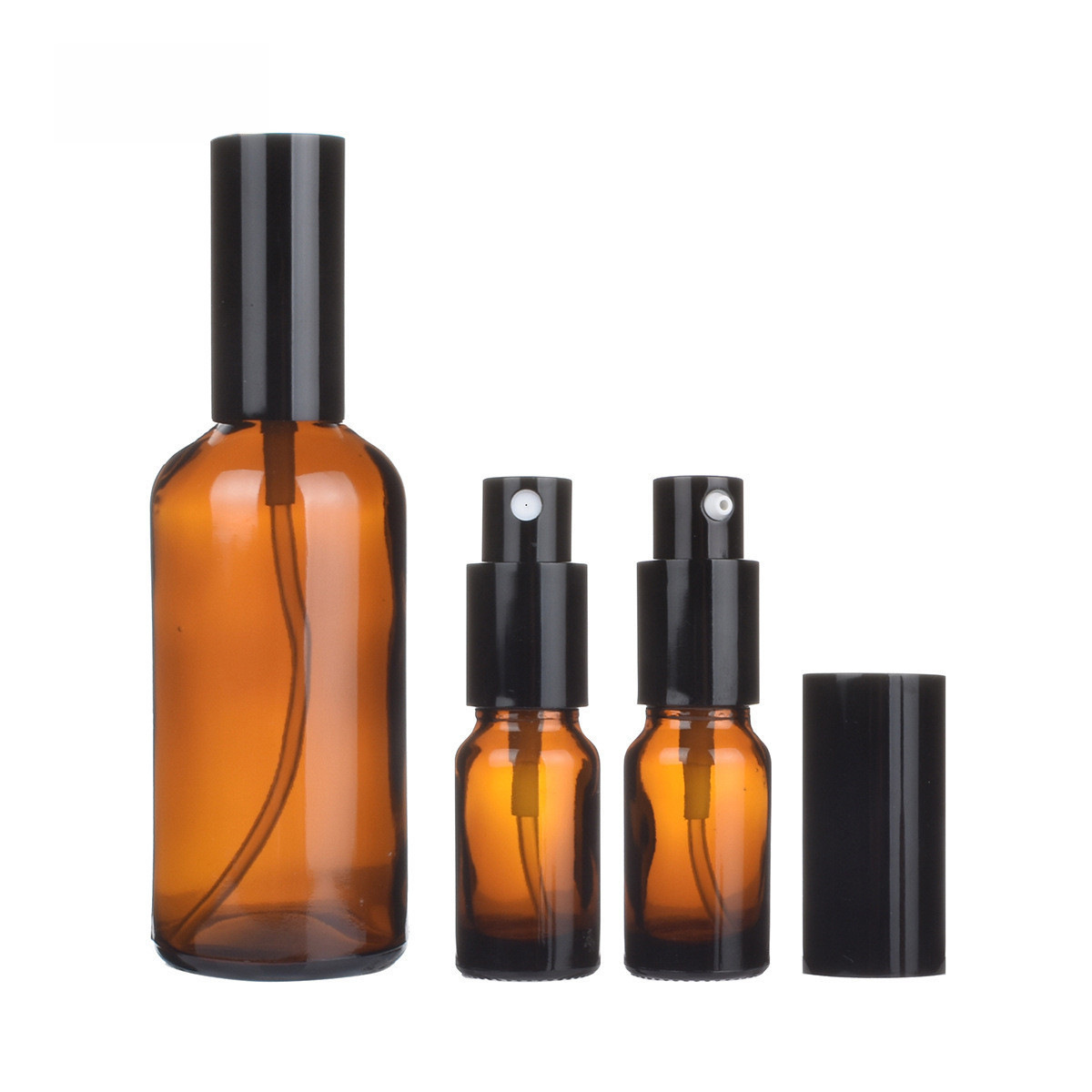 Bottle for essential oils, brown oil, serum, cosmetic spray, 10 ml, sample