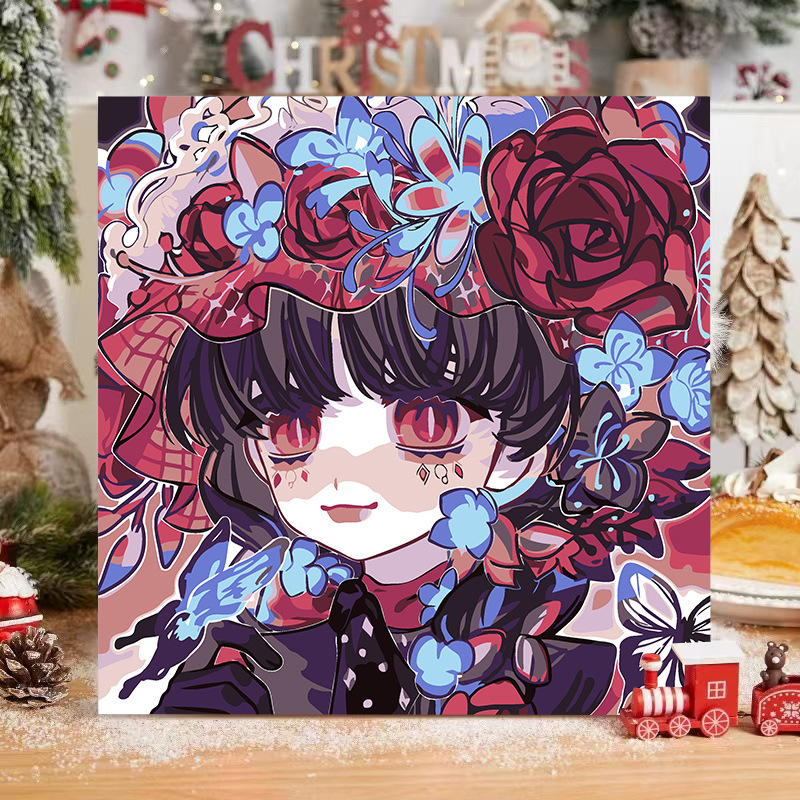 第五人格diyデジタル油絵手作り絵画塗り油絵キャラクター落書き学生掛け絵置物卸売り|undefined