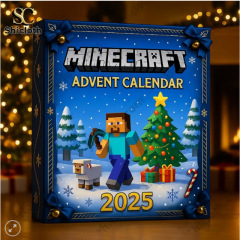 跨境独立站新品Minecraft降临节日盲盒圣诞树装饰亚克力挂件