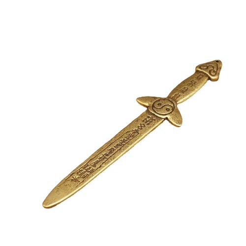 Hongda wholesale antique copper coin sword pure copper seven-star sword auspicious handicraft ornaments