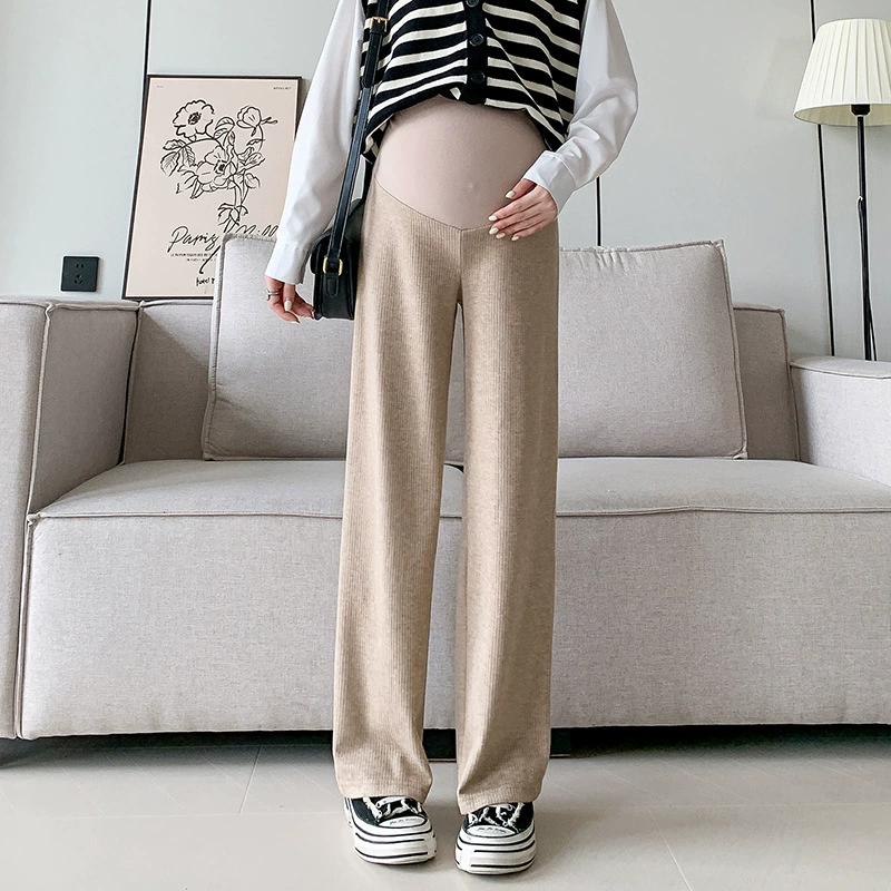 Брюки для беременных, весна и осень, прямые брюки на открытом воздухе, осенне-зимние повседневные спортивные брюки больших размеров на флисовой подкладке, спортивные штаны, осенняя одежда