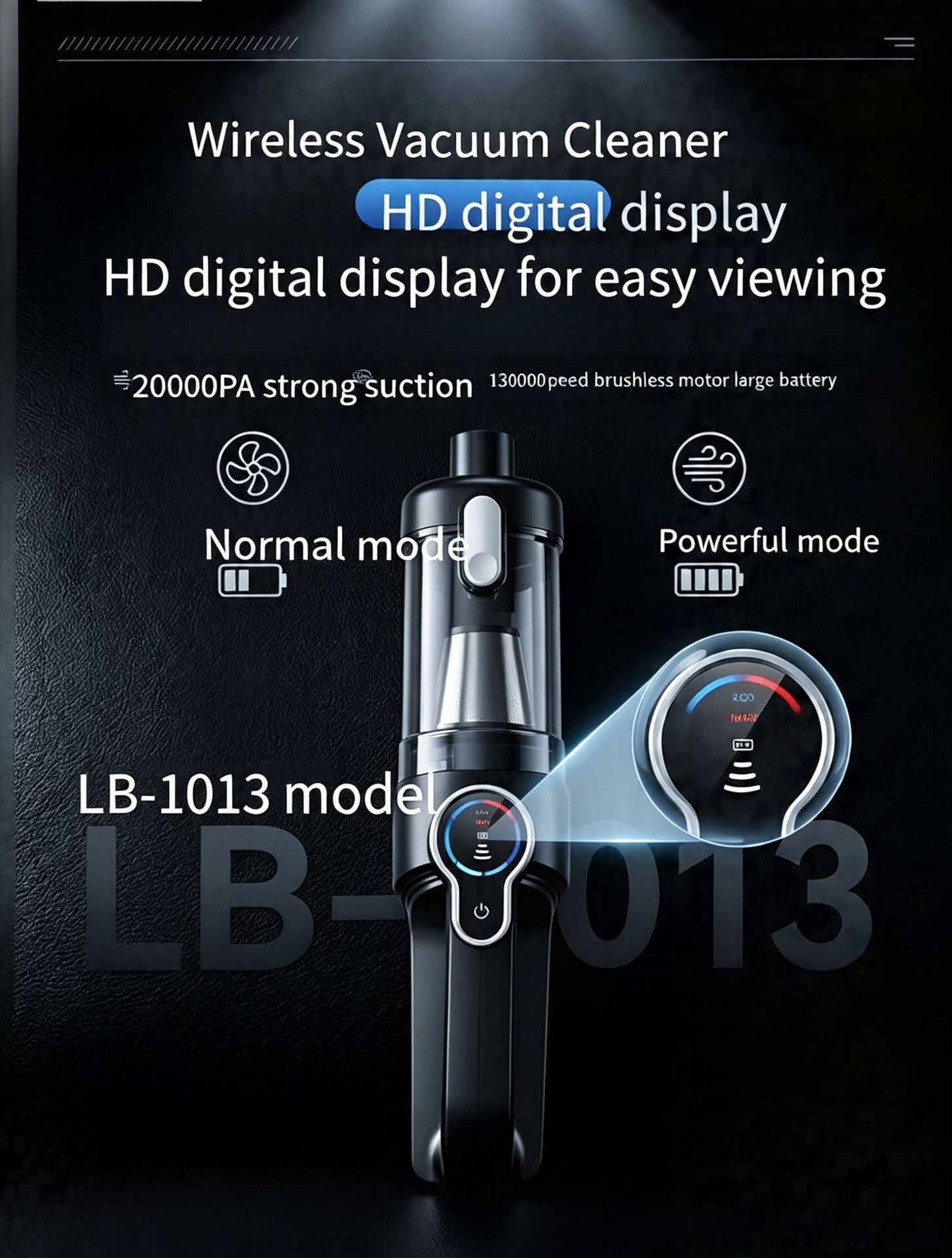 Car Vacuum Cleaner Car Wireless Charging Car Home Handheld 120W High Power Suction Wet and Dry Cross Border