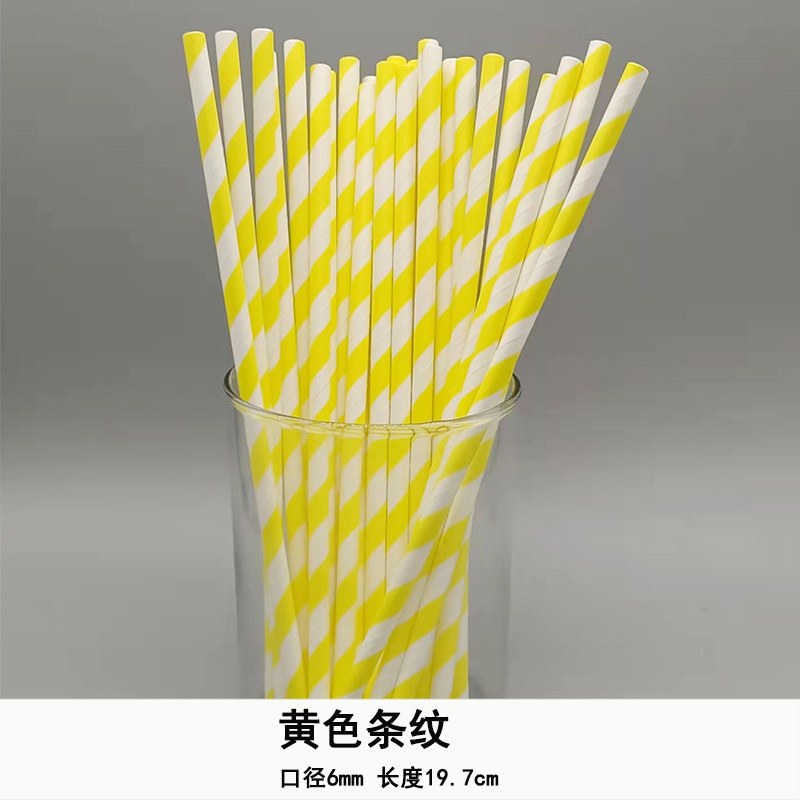 Una gran cantidad de en stock paja de papel desechable al por mayor paja de papel degradable paja de serie naranja