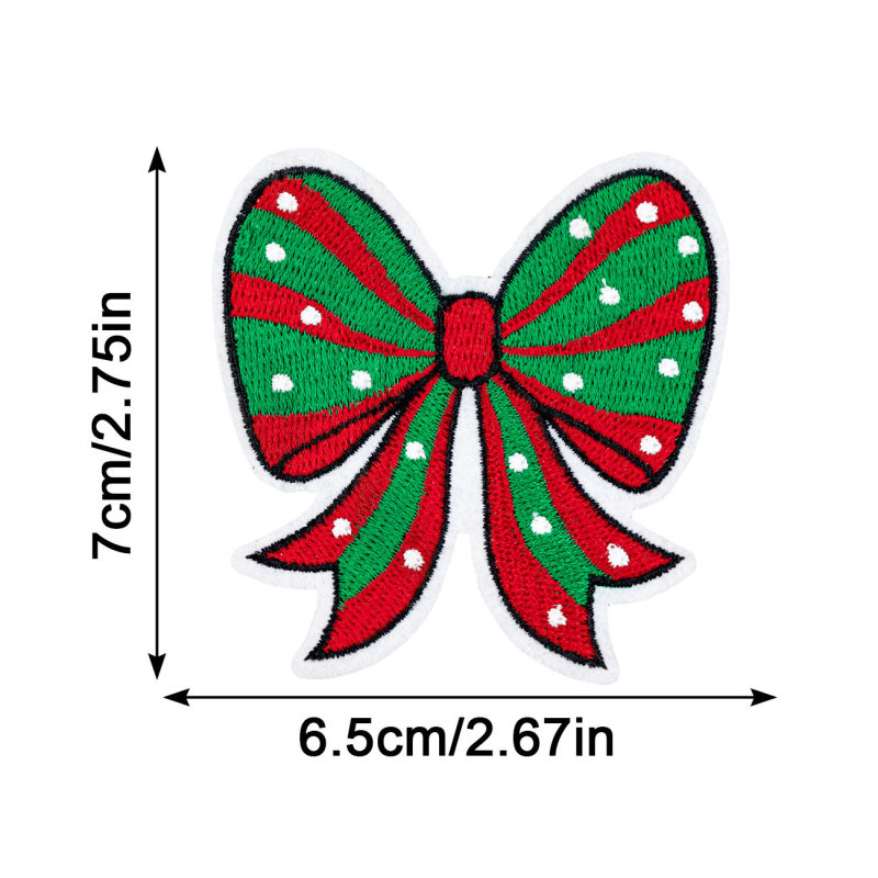 圣诞刺绣贴圣诞节布贴章仔 HOHOHO MERRYCHRISAMAS服装辅料烫印标|undefined