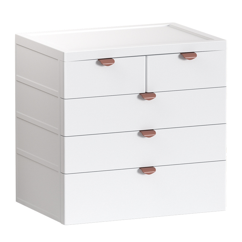 Gabinete de almacenamiento cajón plástico gabinete de almacenamiento doméstico dormitorio escritorio multi-capa organización papelería cosméticos almacenamiento rack gabinete