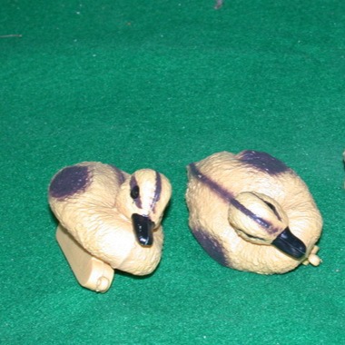 逼真仿真幼年塑料园林装饰野生黄色小鸭站立浮水户外打猎诱捕神器