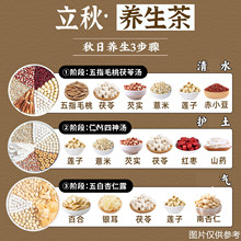 定制立秋养生茶饮 汤料包五指毛桃茯苓代加工四神汤 女士养生茶包