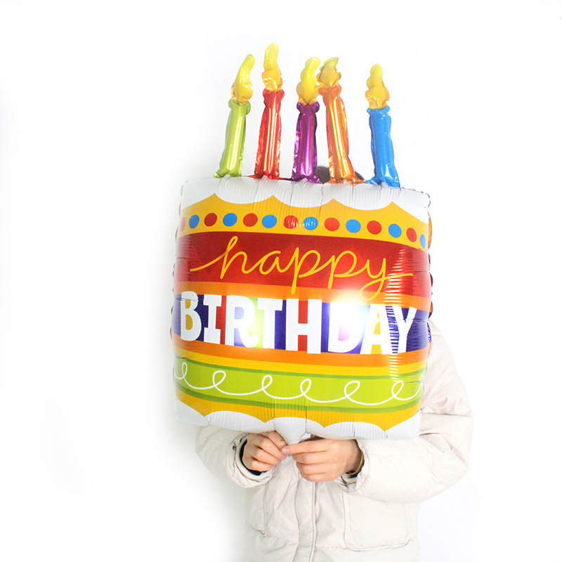 Print Craft Birthday Cake Aluminum Film Party Balloon