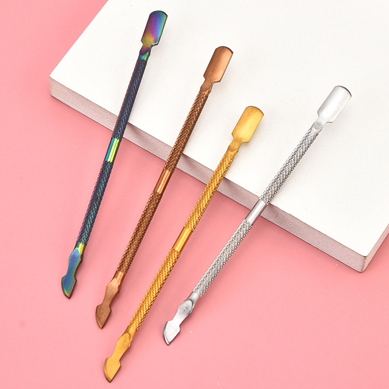 double-sided exfoliating manicure tools set stainless steel for…