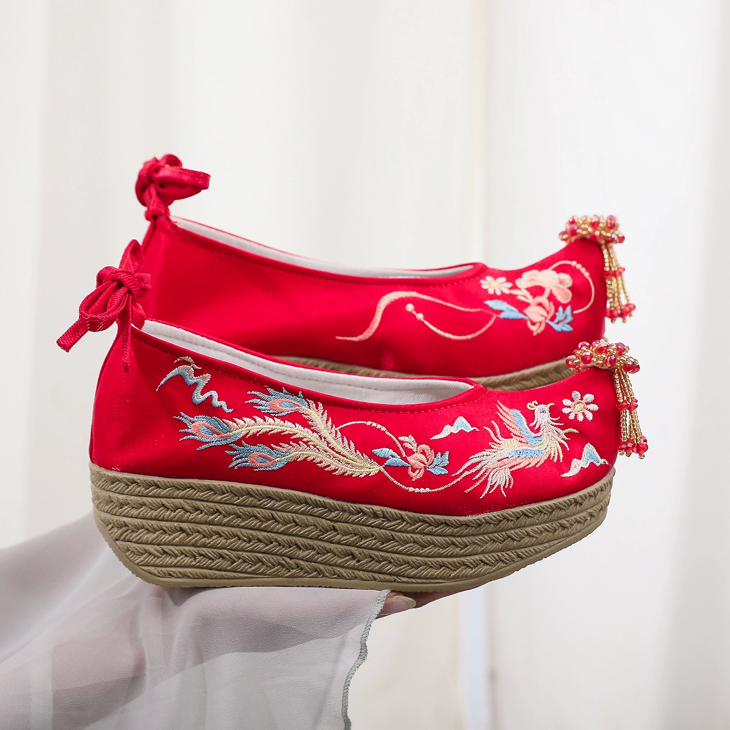 [Phoenix] 2024 новая модель Xiuhe одежда свадебные туфли с кисточками